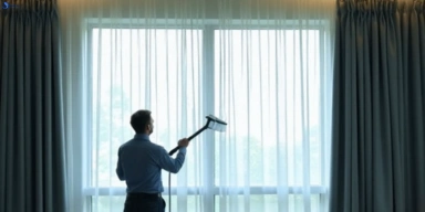 Commercial curtain stain removal service bunya hotels offices restaurants