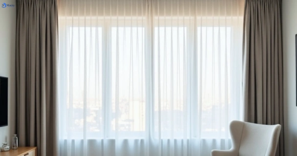 Freshly steam cleaned curtains in bunya QLD